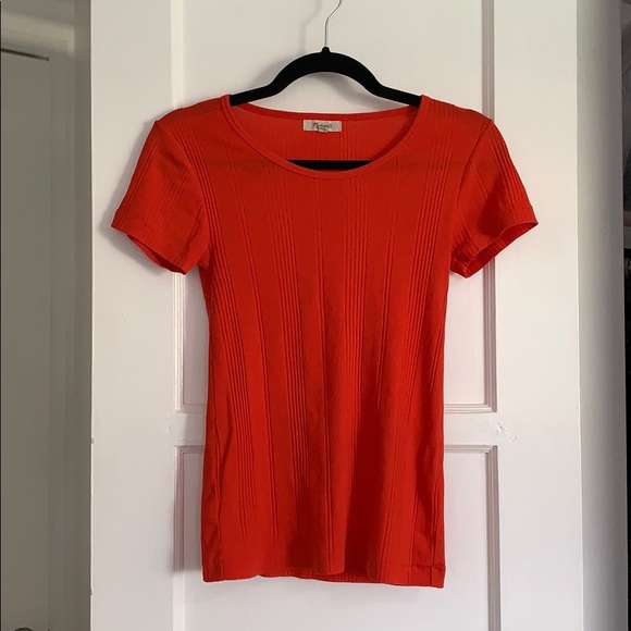 Madewell Slim Ribbed Tee - Picture 2 of 8